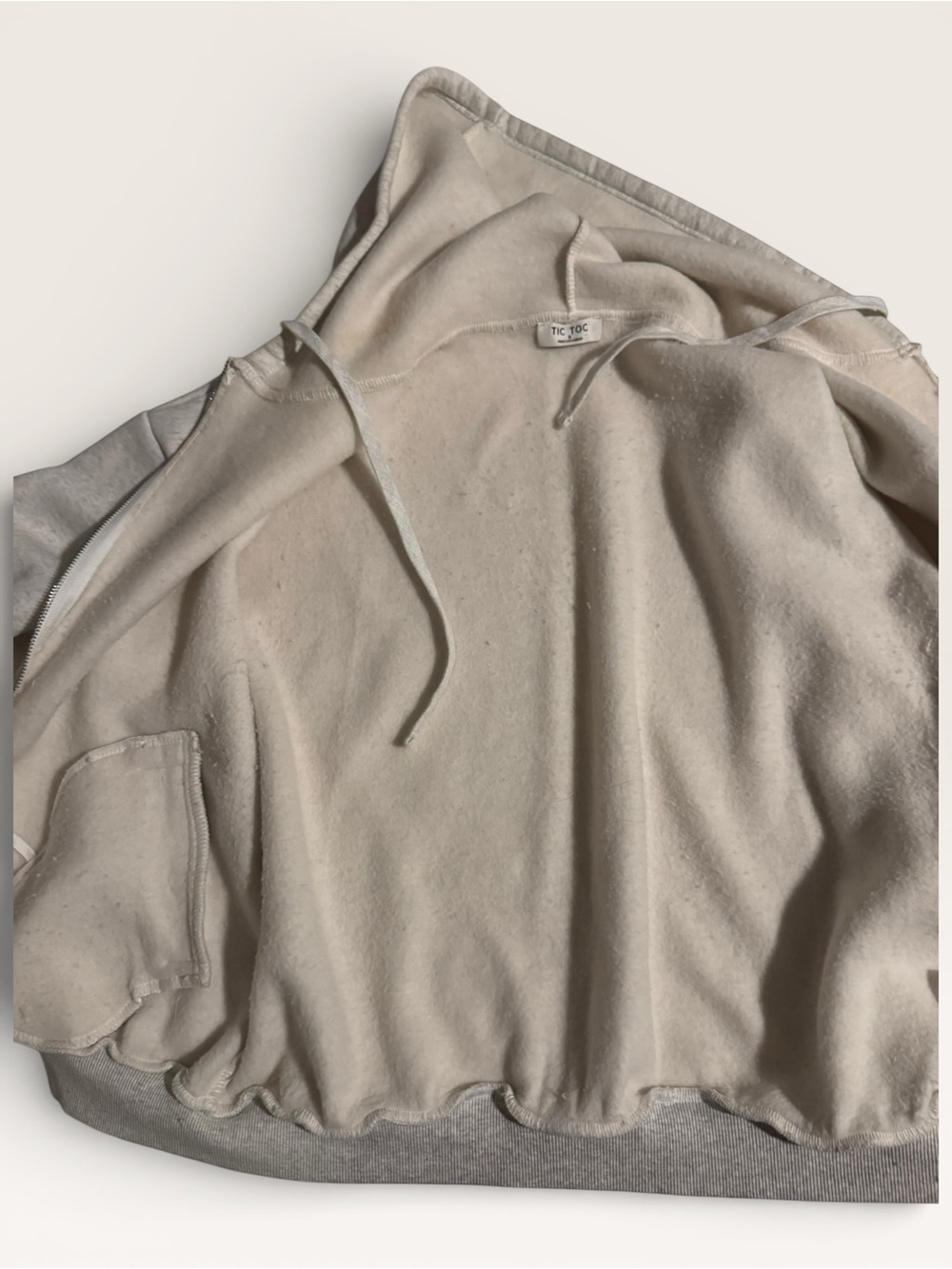 Neutral Beige Hoodie & Shorts Set - Picture 7 of 7